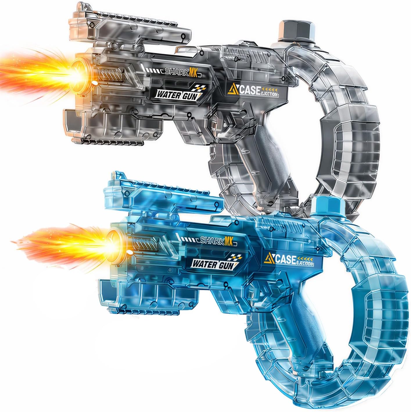 Rechargeable Electric Water Gun, LED Auto Water Blaster, 26FT Long Range Summer Pool Toy