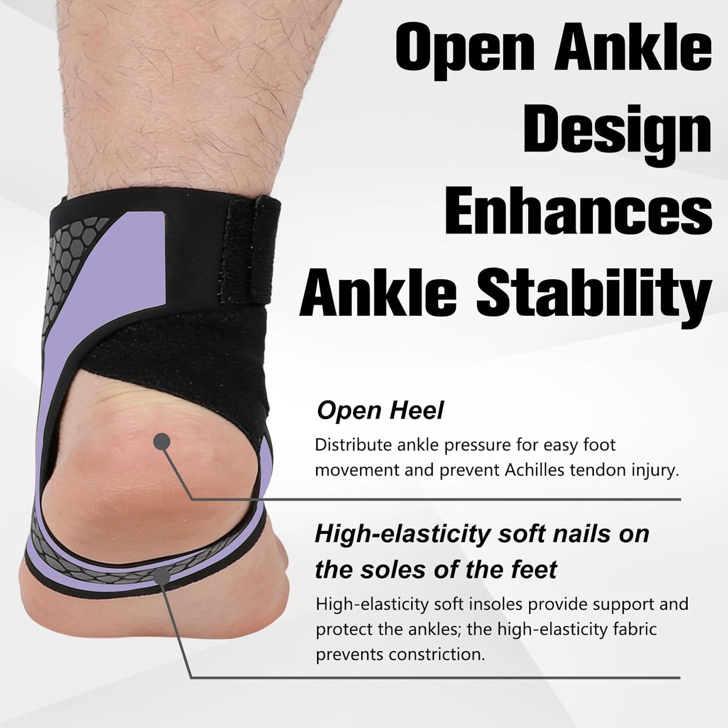 A breathable ankle support strap, ankle brace, or sports ankle support strap.
