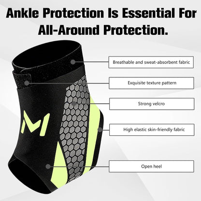 A breathable ankle support strap, ankle brace, or sports ankle support strap.