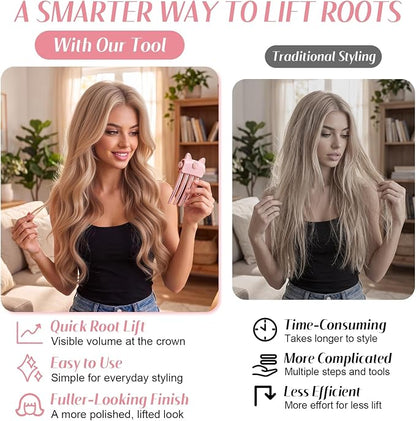 🔥 50% OFF – Cordless Heated Root Lift Clip for Instant Salon-Style Volume