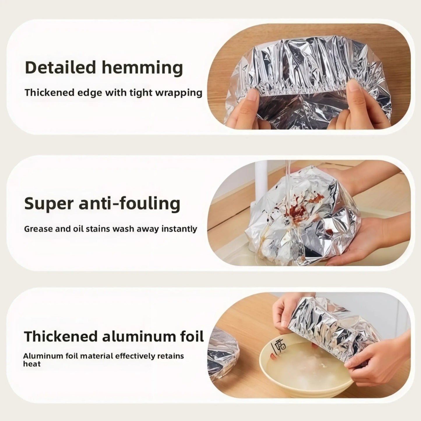 🔥49% OFF - Reusable Food Container Aluminum Foil Heat-Retaining Cover👋♻️