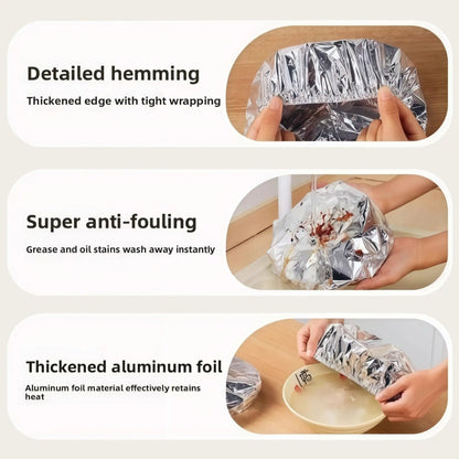 🔥49% OFF - Reusable Food Container Aluminum Foil Heat-Retaining Cover👋♻️