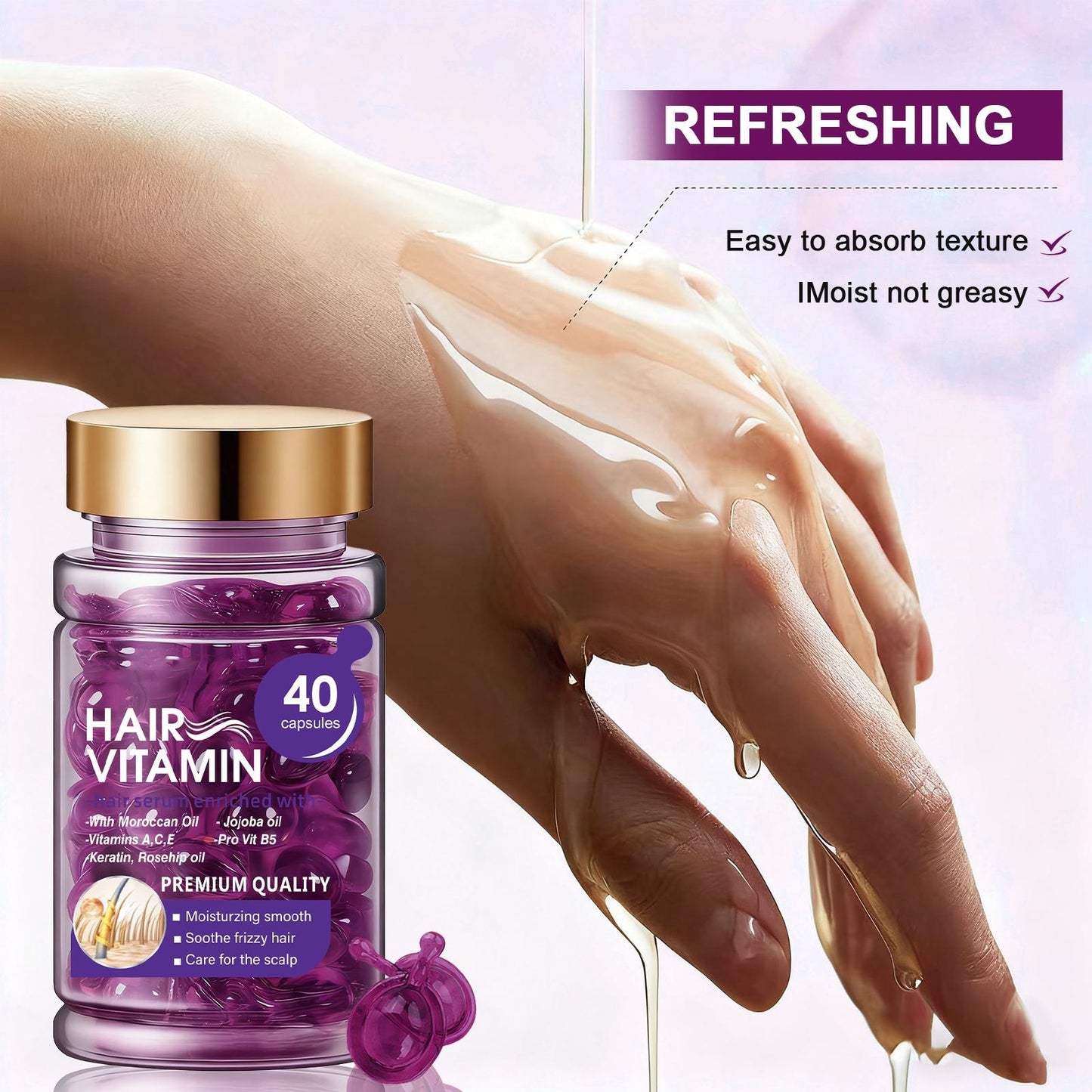 🔥 50% OFF TODAY🔥Essential Oil Hair Smoothing Capsules
