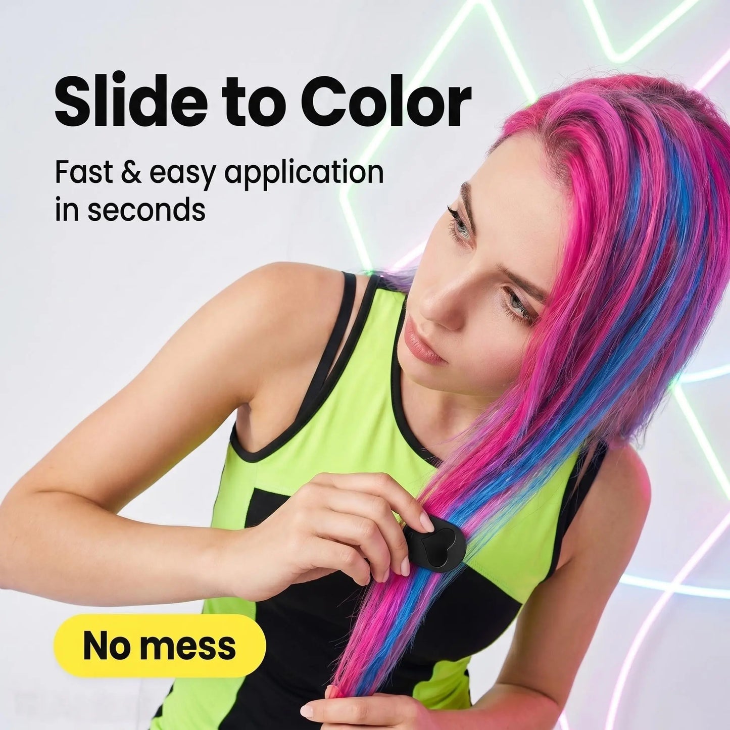 🔥LAST DAY 49% OFF🔥🌈 12-Color Washable Temporary Hair Chalk Set - Portable, Non-toxic Hair Color Powder