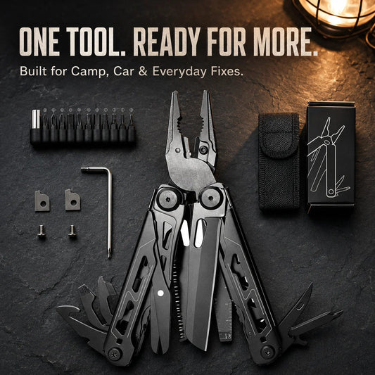 🔥 Limited-Time 49% OFF | 16-in-1 Camping Multi-Tool with Full-Size Scissors & Carrying Pouch