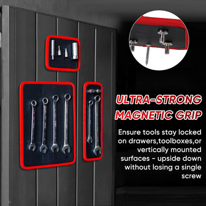 🛠️‌Flexible Magnetic Tool Mat & Tray Holder