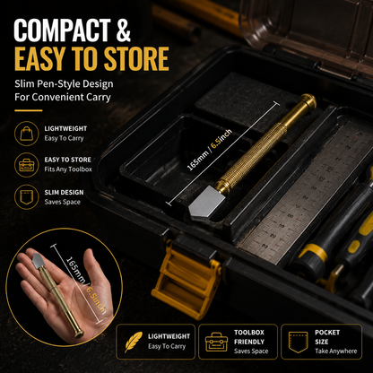 🔥 Limited-Time 49% OFF🛠️ Precision Brass Glass Cutter | Carbide Wheel & Tapping Head ✨