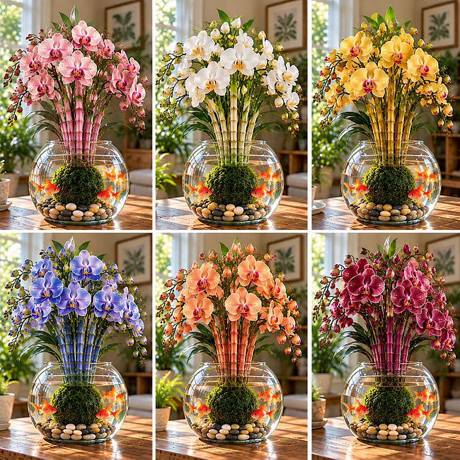 🌸 Rare Hydroponic Phalaenopsis Orchid Bulbs –🦋 Elegant Blooms Grown Beautifully in Water