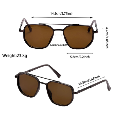 🎁Promotion 49% OFF😎 Fashion Geometric Double-Beam Sunglasses