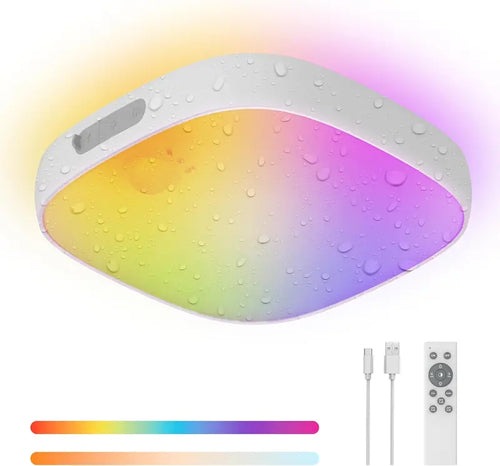 🔥Limited-time 49% off🔥 RGB Waterproof Motion Sensor Shower Light 💧🌈 Remote Control & 10000mAh Battery