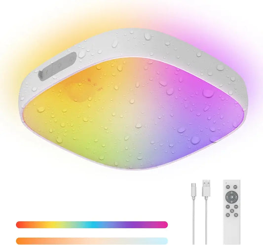 🔥Limited-time 49% off🔥 RGB Waterproof Motion Sensor Shower Light 💧🌈 Remote Control & 10000mAh Battery