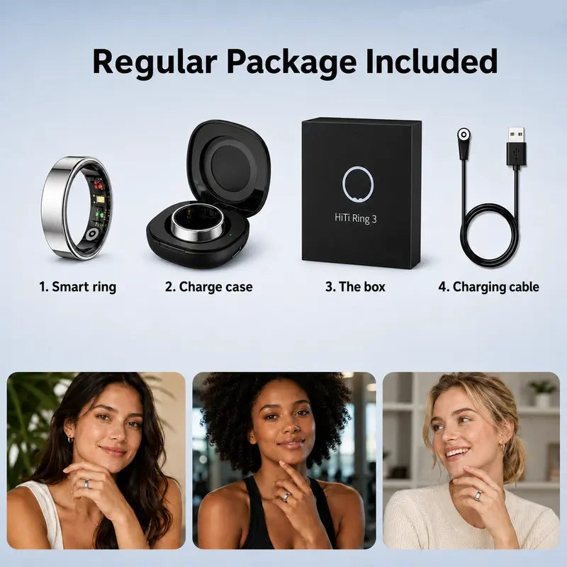 Smart Ring - Wellness Tracker with Heart Rate & Sleep Insights