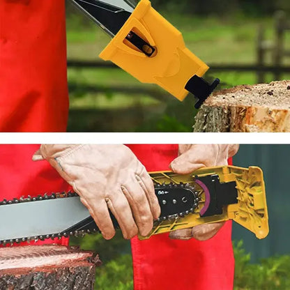 🪚Portable Teeth Chainsaw Sharpener, Proprietary Bar-Mount Chain Saw Fast Sharpening Tool