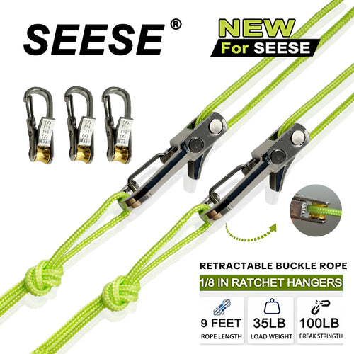 SEESE Retractable Buckle Rope - 2025 New Outdoor Tool
