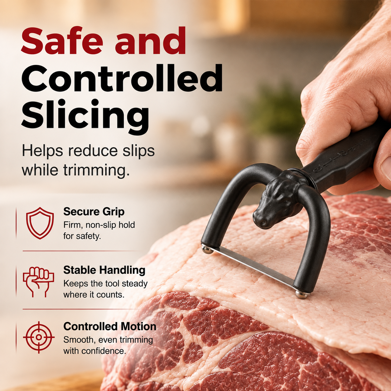 🔥 49% OFF Limited Time🥩 Handheld Fat Trimmer for Beef & Pork BBQ Prep