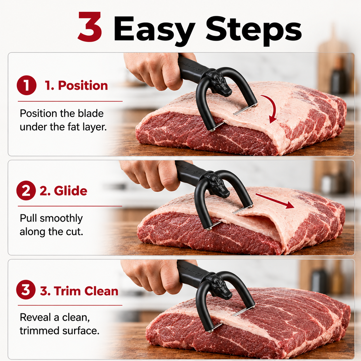 🔥 49% OFF Limited Time🥩 Handheld Fat Trimmer for Beef & Pork BBQ Prep