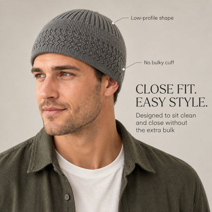 Slim Fit Knit Beanie — Warm Without the Bulk