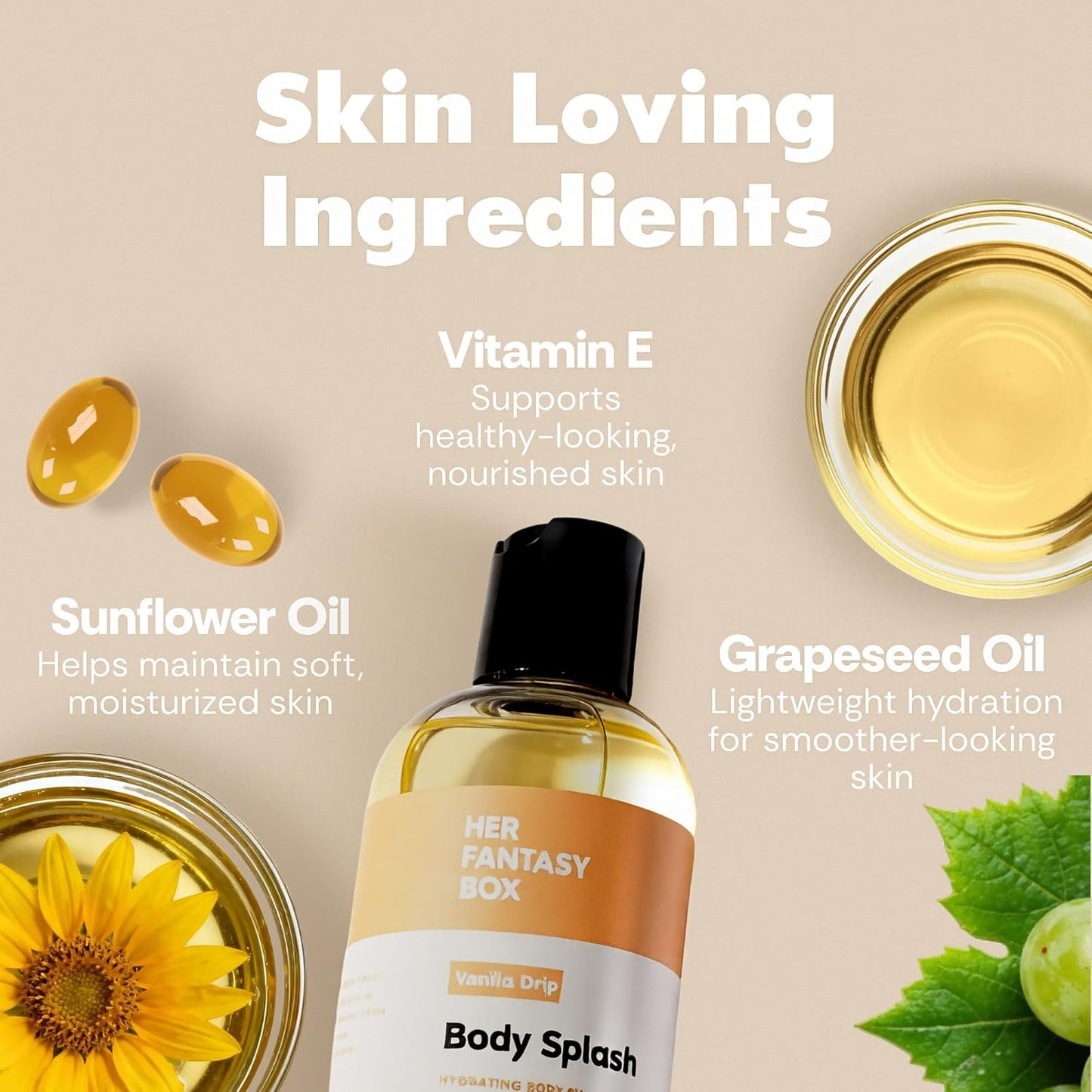 Body Splash - Skin Smoothing Body Oil | Choose Your Scent
