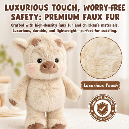 🎉 49% OFF — Running Scottish Highland Cow Stuffed Animal