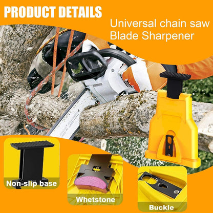 🪚Portable Teeth Chainsaw Sharpener, Proprietary Bar-Mount Chain Saw Fast Sharpening Tool