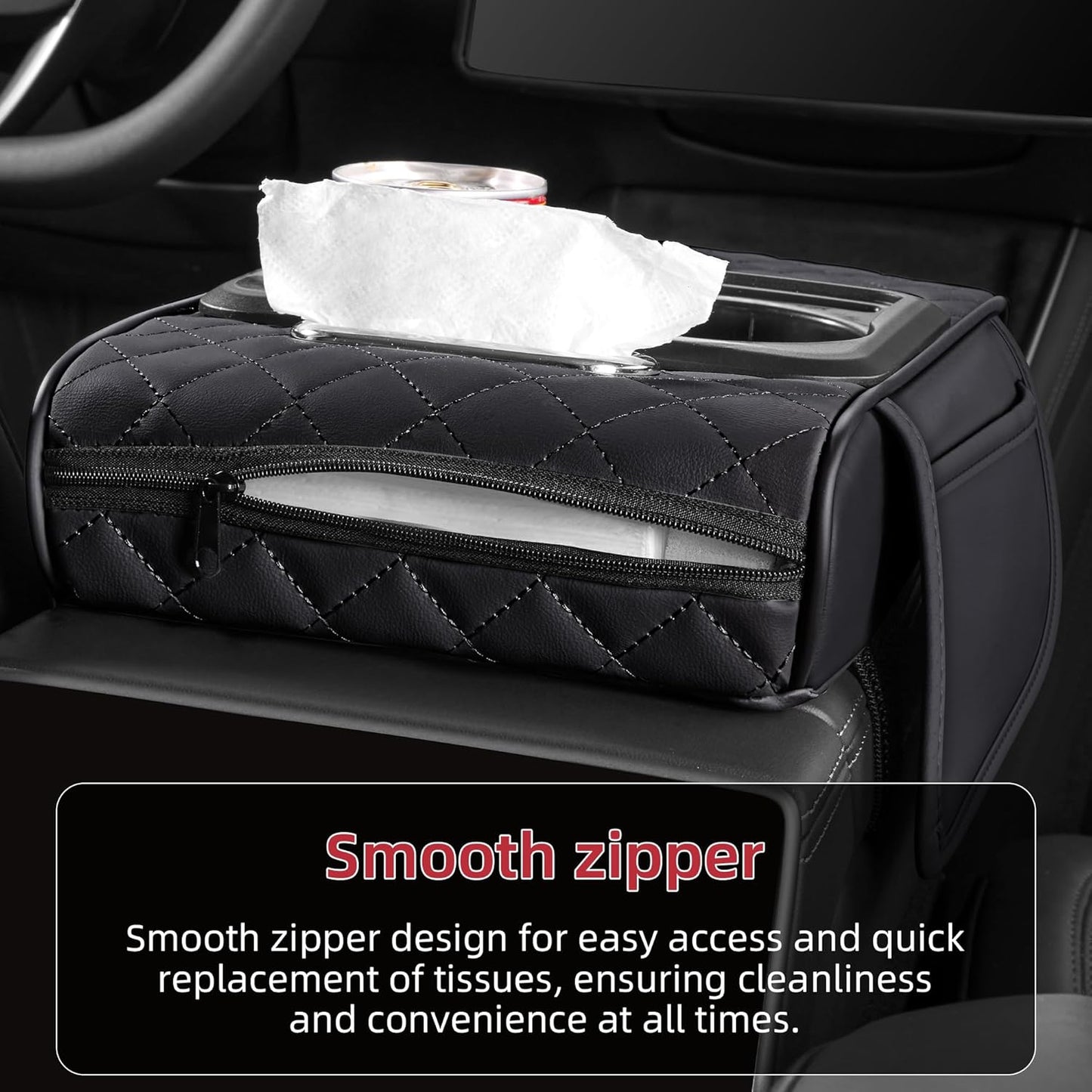 🚗Car Armrest Cushion,5-in-1 Center Console
