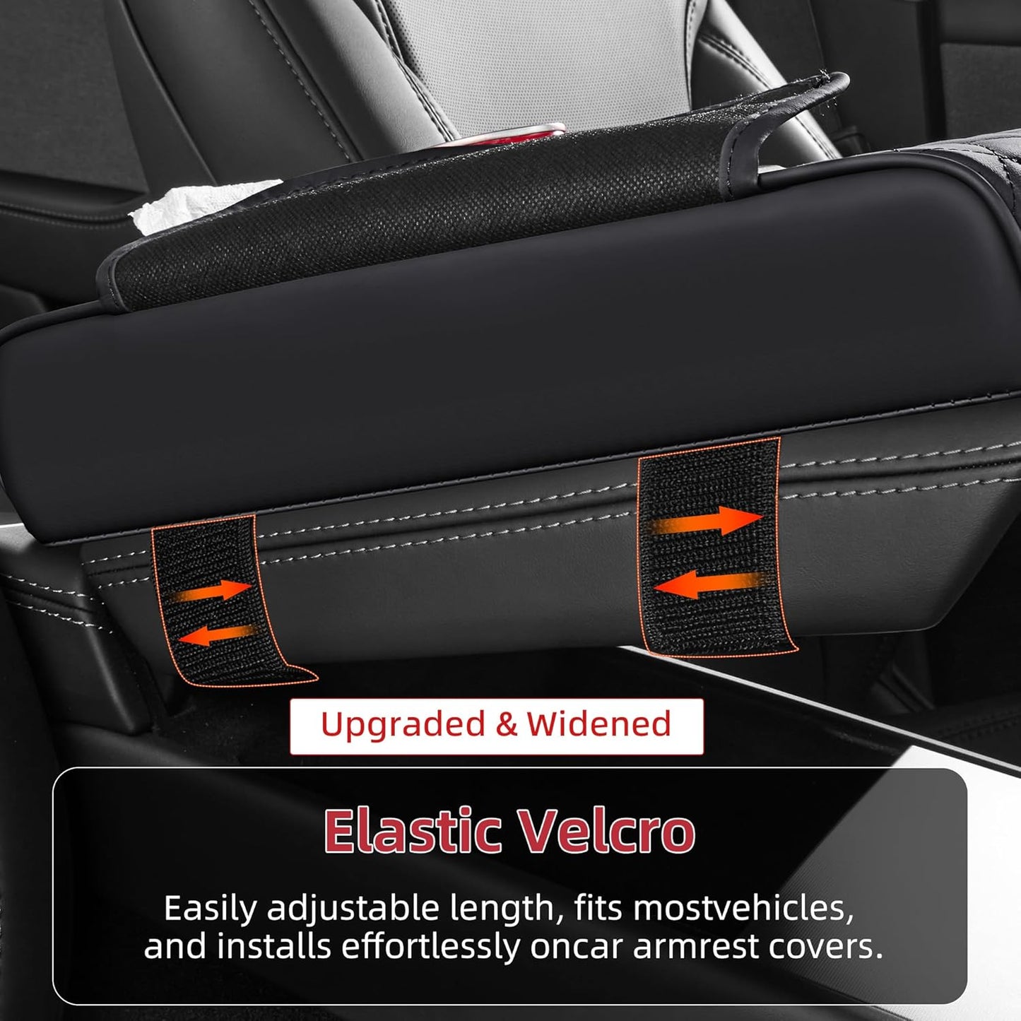 🚗Car Armrest Cushion,5-in-1 Center Console