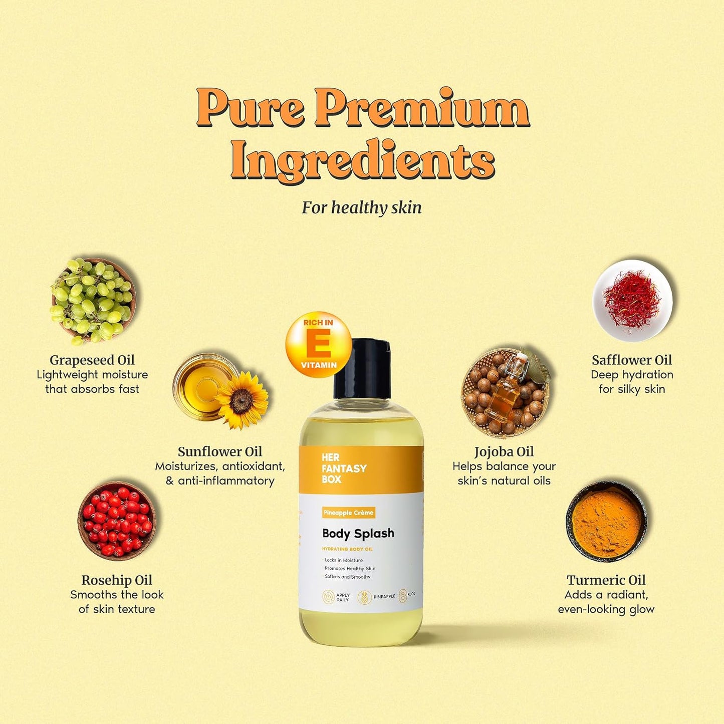 Body Splash - Skin Smoothing Body Oil | Choose Your Scent