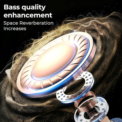 Bluetooth 6.0 Earphones LED Display High Fidelity Waterproof Wireless Earphones | Suitable for Office, Sports, Study and Audio Calls | Built-in Microphone | Earphones