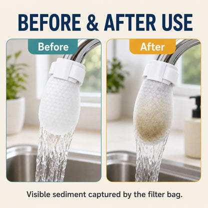 ⚡Hot Sales 49% OFF🔥-Cotton Faucet Filter Bags for Faucets Under 1" - Splash-Reducing Sediment Filter