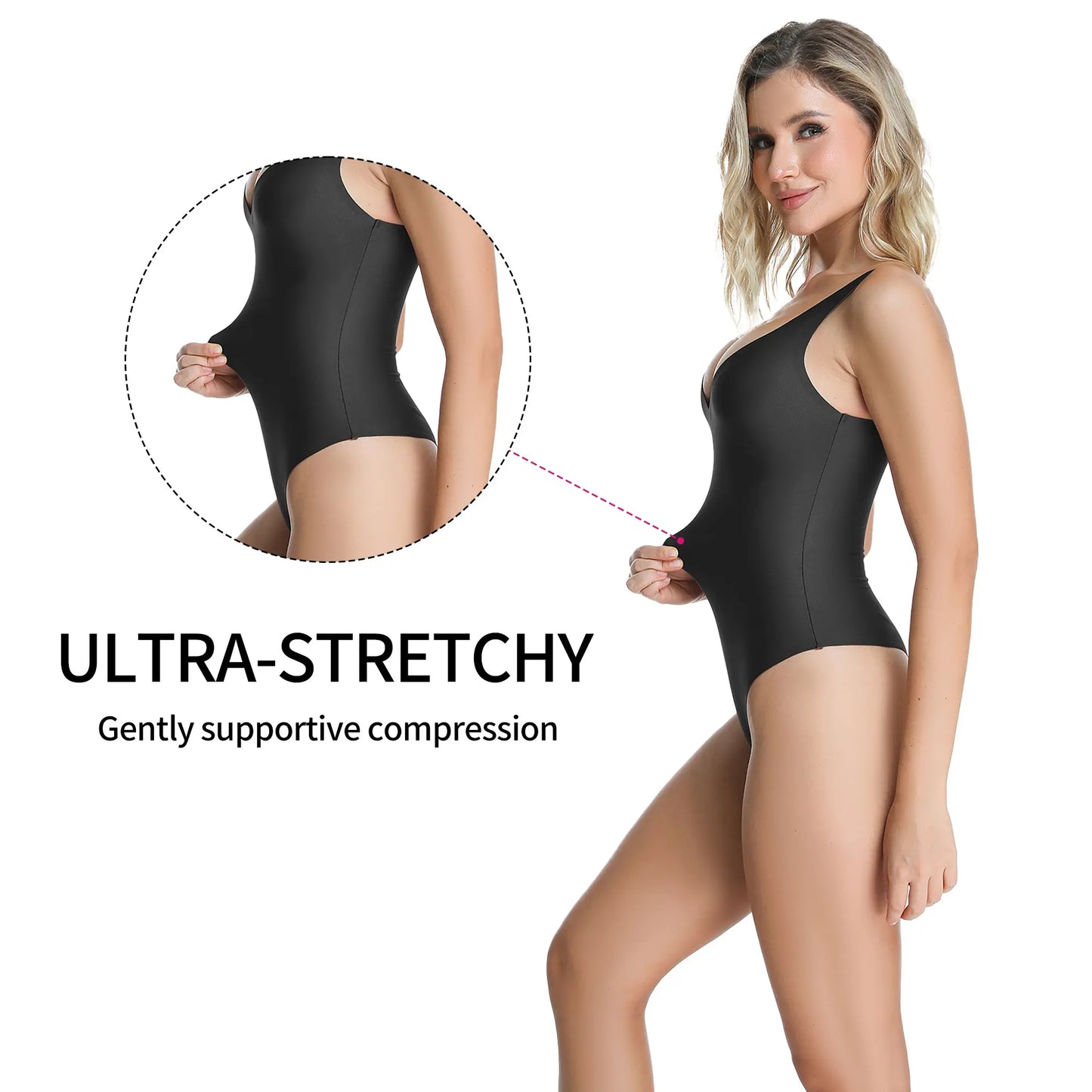 🔥Best Seller🔥Wireless Plunge Thong Bodysuit - Sexy, Comfortable Fit