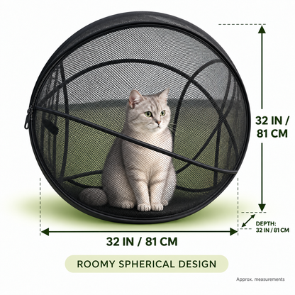 🐱 Pop Up Cat Playpen – Portable Outdoor Cat Enclosure with Breathable Mesh