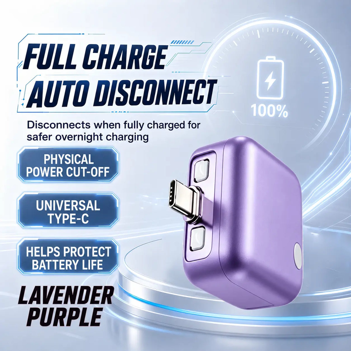 🔥 Limited-Time 49% OFF🔥140W TYPE-C Smart Full Charge Auto Stop Battery Protector