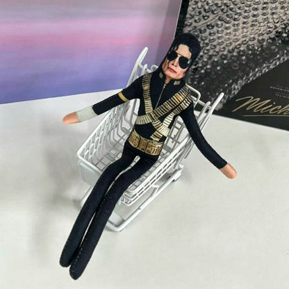 🤣So fun！🕺Michael Jackson Role-Playing Prop Doll, Plush Toy, Room Decor, Abstract Jointed Figure