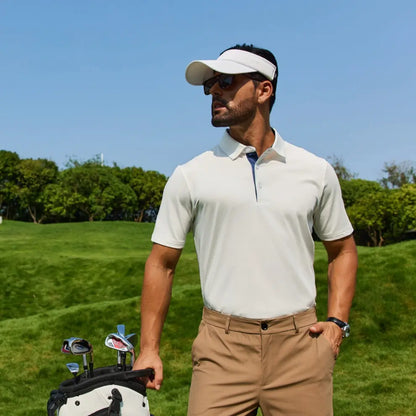 🔥👕3-Pack Men's Breathable Quick-Drying Polo Shirts❄️Stay Cool❄️