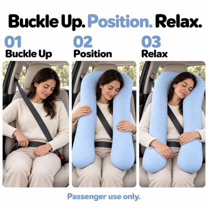 🚗 Your Coziest Co-Pilot — U-Shaped Passenger Travel Pillow