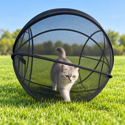 🐱 Pop Up Cat Playpen – Portable Outdoor Cat Enclosure with Breathable Mesh
