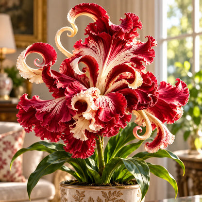 🌸 Royal Ruffle Fantasy Lily Bulbs – Grow in Water or Soil, Giant Ruffled Blooms