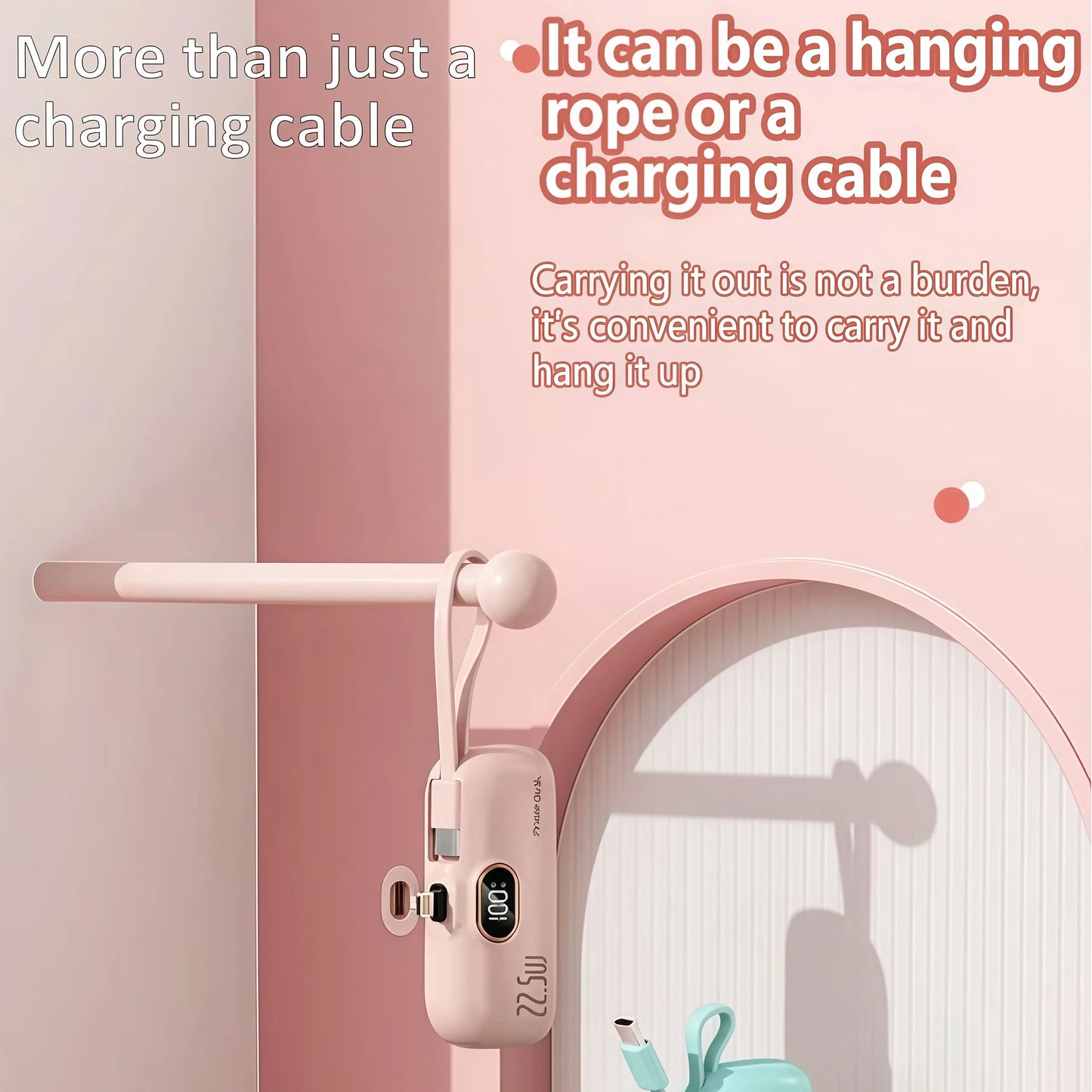 5000mAh Mini Portable Charger with 22.5W Output