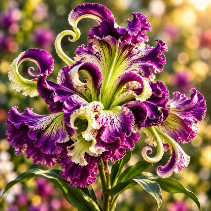 🌸 Royal Ruffle Fantasy Lily Bulbs – Grow in Water or Soil, Giant Ruffled Blooms