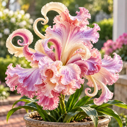 🌸 Royal Ruffle Fantasy Lily Bulbs – Grow in Water or Soil, Giant Ruffled Blooms