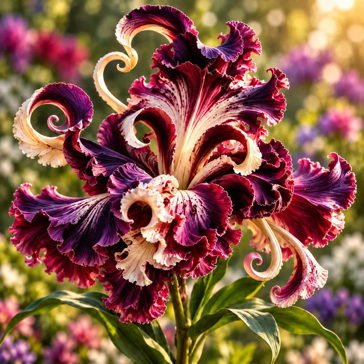 🌸 Royal Ruffle Fantasy Lily Bulbs – Grow in Water or Soil, Giant Ruffled Blooms