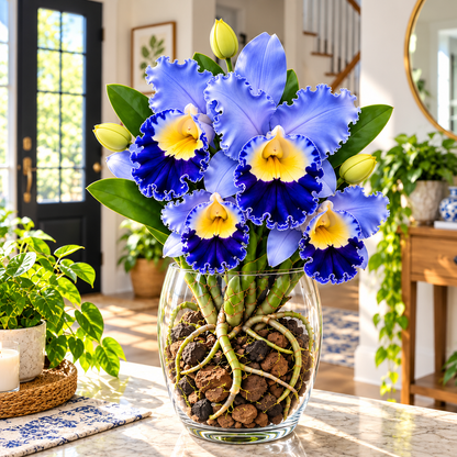 Oil painting iris Monet garden artificial flower 3 iris artificial flower silk flower props floral fake flower wholesale
