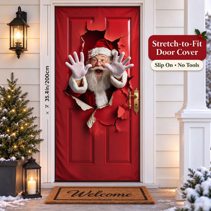 🎅Christmas Stretch Door Cover— Bring Christmas Magic Home🪄