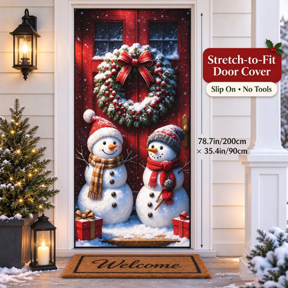 🎅Christmas Stretch Door Cover— Bring Christmas Magic Home🪄