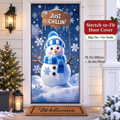 🎅Christmas Stretch Door Cover— Bring Christmas Magic Home🪄