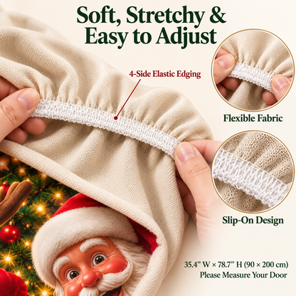 🎅Christmas Stretch Door Cover— Bring Christmas Magic Home🪄