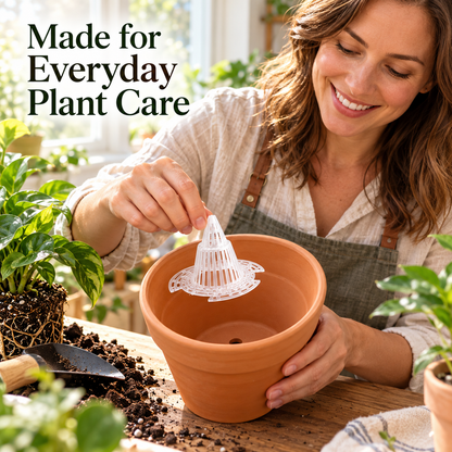 🌱 Cone-Shaped Plant Pot Drainage Mesh Inserts—Helps Keep Soil In & Water Flowing