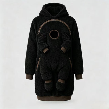 🧸 Cozy Sherpa Baby Pouch Hoodie – Keep Your Little One Close