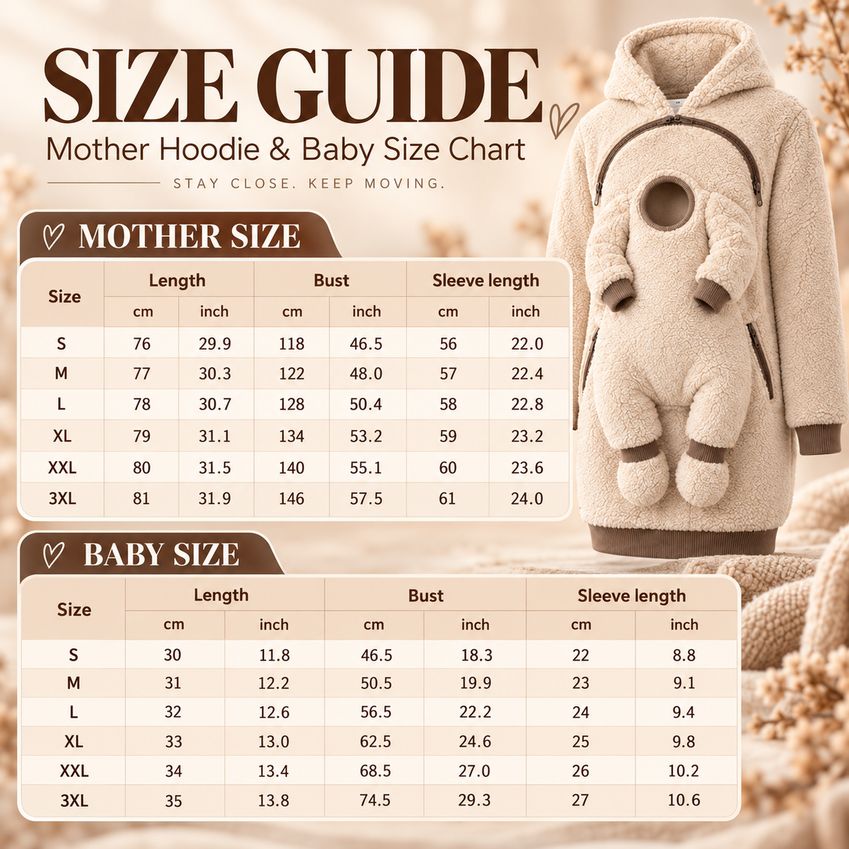 🧸 Cozy Sherpa Baby Pouch Hoodie – Keep Your Little One Close