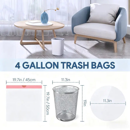 🔥LAST DAY 49% OFF🔥🗑️Drawstring Trash Bags 45×50cm ✨Heavy‑Duty Leak Proof Garbage Bags 75/150‑Count